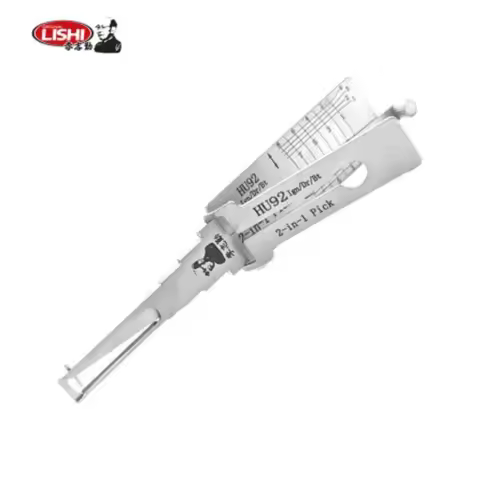 Lishi HU92 Ign/Dr/Bt 2-in-1 for BMW/Mini/Rover HU92 (2-Track)—Single Lifter