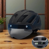 PJT 4 in 1 Bike Helmet Adult Bike Helmet Dual Mode Goggle MTB Road Cycling Helmet 57-61cm Lightweigh