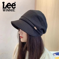 现货帽子Winnie Lee渔夫堆堆帽女短檐秋复古鸭舌八角帽大头围贝雷帽子Need.but Lee Fisherman 's running the Hat "Women' s Short b lwr
