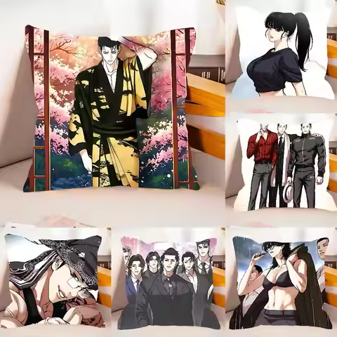 L-Lookism Manga Case Plush Fabric Soft Pillowcase Double Sided Print Cushion Cover Household Gifts