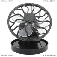 WHUEAL Xách tay mini năng lượng mặt trời Clip Fan mùa hè Hat Cap Clip mát Fan ngoài trời Cắm Trại Đi
