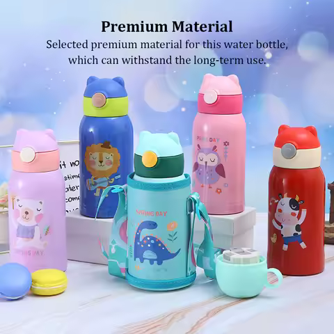 Vacuum Flask Insulation Flasks Stainless Steel Insulated Bottle Bear