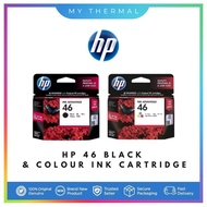 HP 46 | Black (1500 Pages) & Tri-Color (750 Pages) | Ink Cartridge | For Printer Models : 2020hc/202