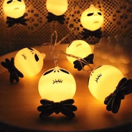 Q4P.K.YO-String Light Halloween Ghost Face LED Light String Ghost Lantern Halloween Day Ghost Festiv