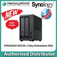 [SYNOLOGY Authorised Distributor] SYNOLOGY DS725+ 2 Bay DiskStation NAS. Singapore Local Warranty 3 