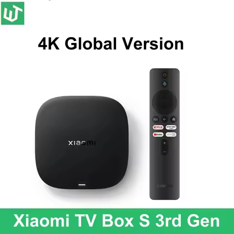Xiaomi Mi TV Box S 3rd Gen Global Version 4K UHD Wifi 6 Bluetooth 5.2 2GB 32GB Google TV Google Assi