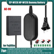 NP-W126 W126S Dummy Battery CP-W126 DC Coupler &amp; AC-9V Power Adapter for Fujifilm X-E1 X-E2 E2S X-E3 X-E4 X-T1 X-T2 X-T3 X-T10 T20 T30 X-T100 T200