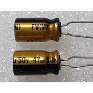 Nichicon FW 47uf 50v capacitor