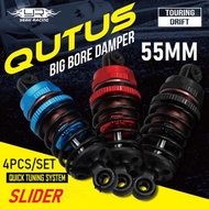 Yeah racing Qutus Slider 55mm Shock Big Bore Damper 1/10 Rc Drift Rally Touring Buggy Car mst rmx 3r