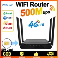 ZBTlink strong signal 4G SIM card router 500Mbps 4G modem 2.4GHz antenna network home router