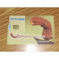 [Keris Jawa Demam] Phone Card Malaysia Public Phone (Chip Card) Used Old Vintage Collectible