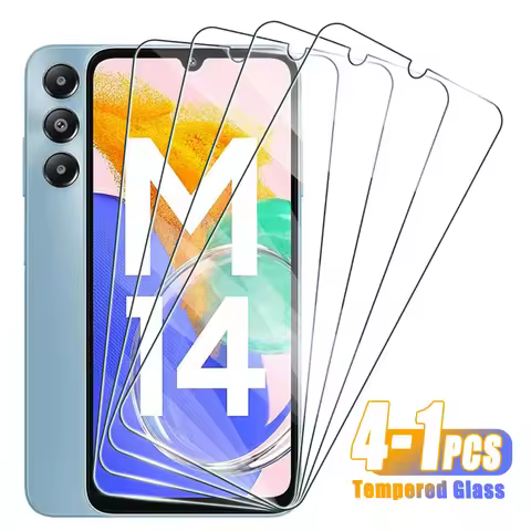 4-1Pcs Tempered Glass For Samsung Galaxy M20 M30 M11 M31 M22 M32 M42 M52 4G 5G Screen Protector on S