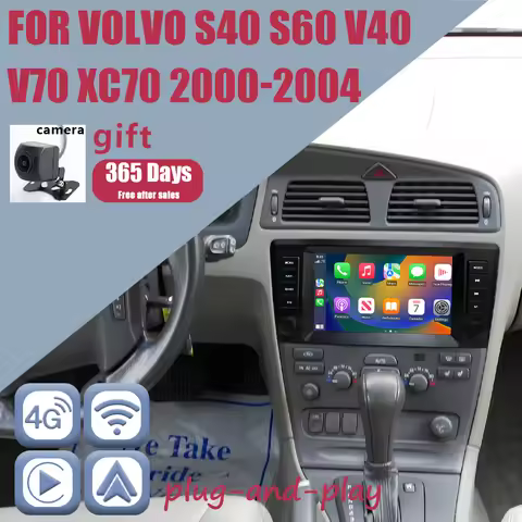 CHSTEK Car Radio 12+256G Android 13 for Volvo S60 S40 V40 V70 XC70 XC90 2000-2004 Carplay Qualcomm N