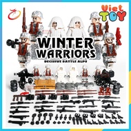 Combo 6 nhân vật Chiến binh mùa đông - Winter Warriors - Non lego - 7031
