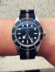 Nato Watch Strap 北約尼龍錶帶黑色間卡其20,22mm