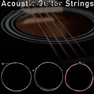 COLLARESSQQ Folk Guitar Strings, Stainless Steel Copper Bronze Color Classical Acoustic Guitar Strin