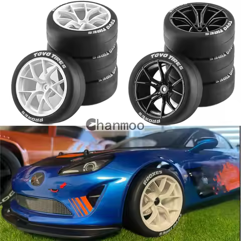 1/10 RC Rally Drift Tires On Road Racing Car Wheel Tyres 12mm Hex for Tamiya TT01 TT02 XV01 XV02 PTG
