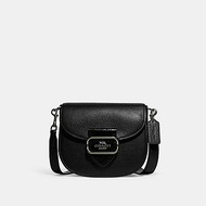 COACH OUTLET Coach Morgan Saddle Bag– Gunmetal / Black Multi