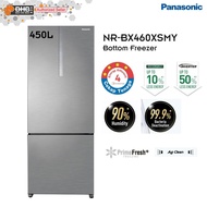 Panasonic NR-BX460XSMY 450L 2-Door Bottom Freezer Fridge  – Inverter &amp; PrimeFresh+