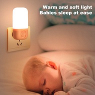 โคมไฟ LED ข้างเตียงแบบชาร์จไฟได้สำหรับ Pelindung Mata ไฟกลางคืนไฟสำหรับบ้านเด็กห้องนั่งเล่นตู้เสื้อผ้าห้องนอนในปลั๊กแบบพกพา