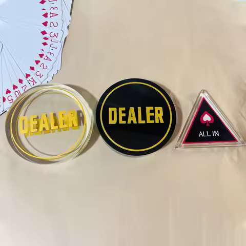 1pc ALL IN Home Games Crystal Poker Chips Dealer Buttons Poker Chip for Poker Games /Card Games Tria
