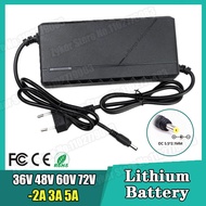 36V 48V 60V 72V Charger 2A 3A 5A Lithium Battery Pack 42 54.6 67.2 84V 10 13 16 20S DC EU Smart Inte