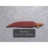 Wooden letter opener and bookmark