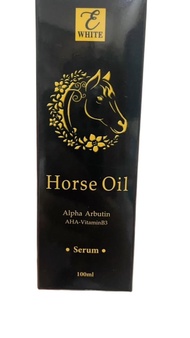 เซรั่มน้ำมันม้า ออยล์ม้าไวท์เทนนิ่งเซรั่ม 100 ml. Horse oil Alpha arbutin serum whitening