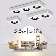 New LED Downlights Ultrathin square Spot Light Led Ceiling lamp Living Room Bedroom Kitchen Lighting Fixture for Room Home Decor