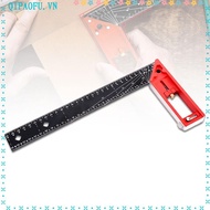 NENTEY Measuring Ruler, Angle 45/90 Gauge Universal Combination Right Angle Ruler, Multi-Angle L Squ
