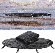 Syhood 12 Ft Winter Trampoline Cover, Round Trampoline Cover Rain Snow Sun Shade Protection Cover, Rainproof UV Resistant Wear Resistant Gravity Trampoline Cover