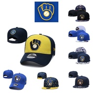 MLB Hat Milwaukee Brewers Fashion Baseball Cap Vintage Cap for Men KOIS GXGW