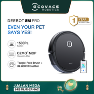 ECOVACS DEEBOT U2PRO Robot Vacuum Cleaner | Best Scrubber for Pet Owners | Intelligent Robotic Vacuum and Mop Vacuum [1 Year Warranty]