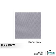 KKBS CURTAIN Hebrew 126" Kain Potong Meter (Hebrew Fabric 126" Cut by Meter)