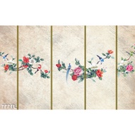 Wallpaper Decorative Unique 3d Flower Bedroom - 777TL- With Size Printed On Request