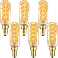 Dimmable E12 LED Edison Candelabra Bulbs 40 Watt Equivalent, 6 Pack E12 4W LED Candelabra Amber Warm
