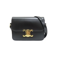 黑色 牛皮 TEEN TRIOMPHE 肩背包 188423【CELINE 賽琳】 188423