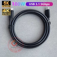 Type-C to Type-C cable 1.5M with two male ends Video Audio 4K 60hz 100W 10GB to remove LG Laptop, Ma