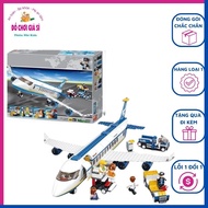 Đồ chơi xếp hình lego máy bay Airbus Plane chở khách độc đáo Sluban ĐCGS B0366