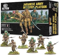 Warlord Games Japanese Army Infantry Platoon - 28mm Plastic Bolt-Action Miniatures Highly Detailed W