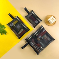 [2] [Export Export Order Black Gauze Clutch] Simple Travel Storage Bag Cosmetic Toilet