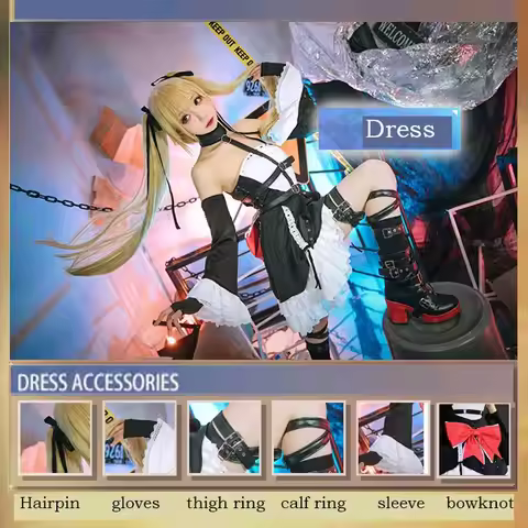 Game Azur Lane Dead or Alive Marie Rose Cosplay Costume Lovely Lolita Dress Uniform Halloween Party 
