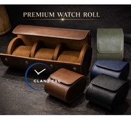 Premium High Quality Travel Case Luxury Design Watch Roll Storage Box Single Slot Double Slot 3 Slot