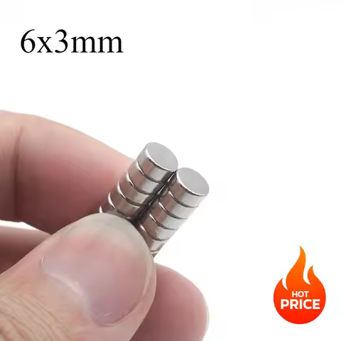 6x3mm Powerful Magnets Strong Disc Magnets For Fridge, DIY, Building, Scientific, Craft, Education 6