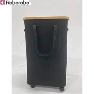 Big Capacity Laundry Basket 95l Square Bamboo Multi Functional Storage Box Organizer With Wheels