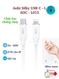 Cáp sạc nhanh Aohi silky AOC - L013 type C - L 1m siêu mềm mượt BH12T
