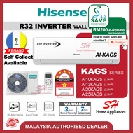 HISENSE R32 Inverter Air-conditioner KAGS series AI-KAGS AIRCOND INVERTER 1.0HP 1.5HP 2.0HP 2.5HP Hi