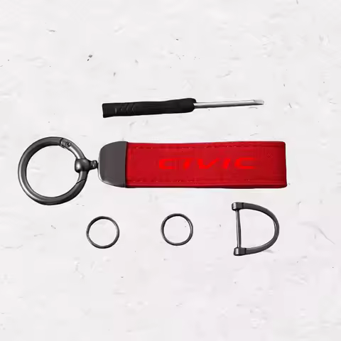 Car Keychain Chain Key Rings Degree Rotating Horseshoe Rings for Honda CIVIC FD2 FD FA 5 Mugen TypeR