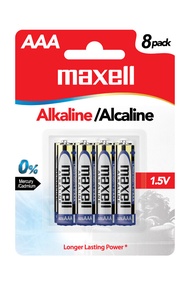 Maxell Alkaline AAA (8pc) Card LR03-8BS