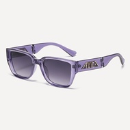 Cateye frame sunglasses foldable women's glasses anti-UV sunglasses portable round box cream A057